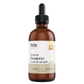 HEBBE - Aceite de Ajonjolí 120 ml | Desinflama el Cutis | Aporta Firmeza y Elasticidad | Mantiene la Piel Hidratada | Ayuda en el Desmanchado de la Piel | Contenido 120 ml