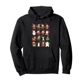 Christmas Cartoon Characters Pullover Hoodie