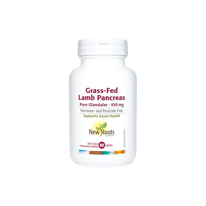 New Roots Herbal - Grass-Fed Lamb Pancreas - Pure Glandular