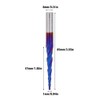 1 Pcs End Mill Tungsten Cemented Carbide 2T Blue Milling