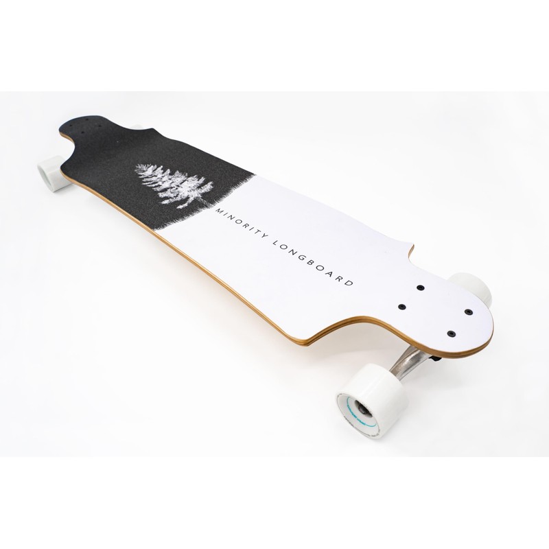 MINORITY Downhill Maple Longboard | 40-inch Drop Trough Deck |
