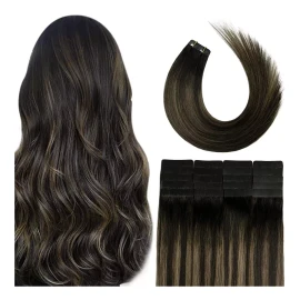 Aison Extensiones Cabello Natural 30gr 14in #1bt6p1b Natural A Cas