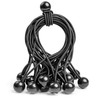 50 Pieces 20cm Length 5mm Rubber Cords Black Rubber Tensioners