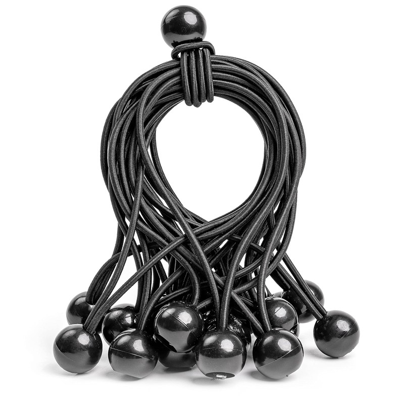 50 Pieces 20cm Length 5mm Rubber Cords Black Rubber Tensioners