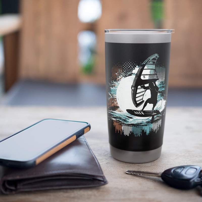 Wing Surf Wing Foil Wingsurfing Wingsurfer Stainless Steel Insulated Tumbler