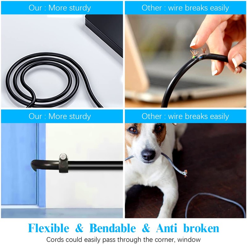 Power Extension Cable 33ft DC 12V Plug Power Adapter Extension