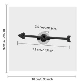 64 Pcs Transparent Spinners Dry Erase Math Game Spinner Toy Rotating Arrow Clear Spinners for School Classroom Math Teaching Family Party Games