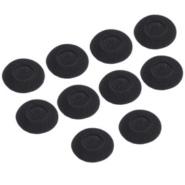 QUARKZMAN Replacement Foam Earphones 35 mm Earphones for Earphones Black Pack of 10