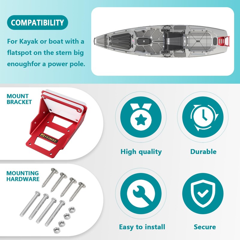 Aluminium Transom Trolling Motor Mount for Kayak|Kayak Motor Mount|trolling Motor