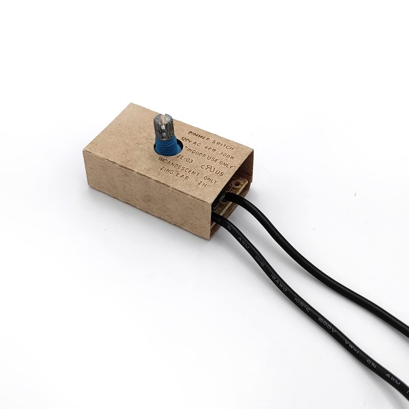 Zing Ear ZE-03 Inline Rotary Dimmer Switch for Table Lamp.