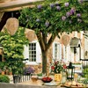 DECYOOL 4 Pack Paper Wasp Nest Decoy Hanging Wasp Nest