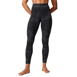 CRZ YOGA Womens Butterlift High Waisted Workout Leggings 25" - Pilates Gym Athletic Yoga Pants Buttery Soft Black Tie Dye Flowers Medium