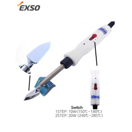 EXSO RIGID MINI IRON for smoothing filament, pet clothes, tape bonding, sneaker silicone, clothes silicone, coffee paper filter crimping.