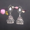 Silver Plated Jhumkas Indian Earrings for Women Silver Jhumka Bell