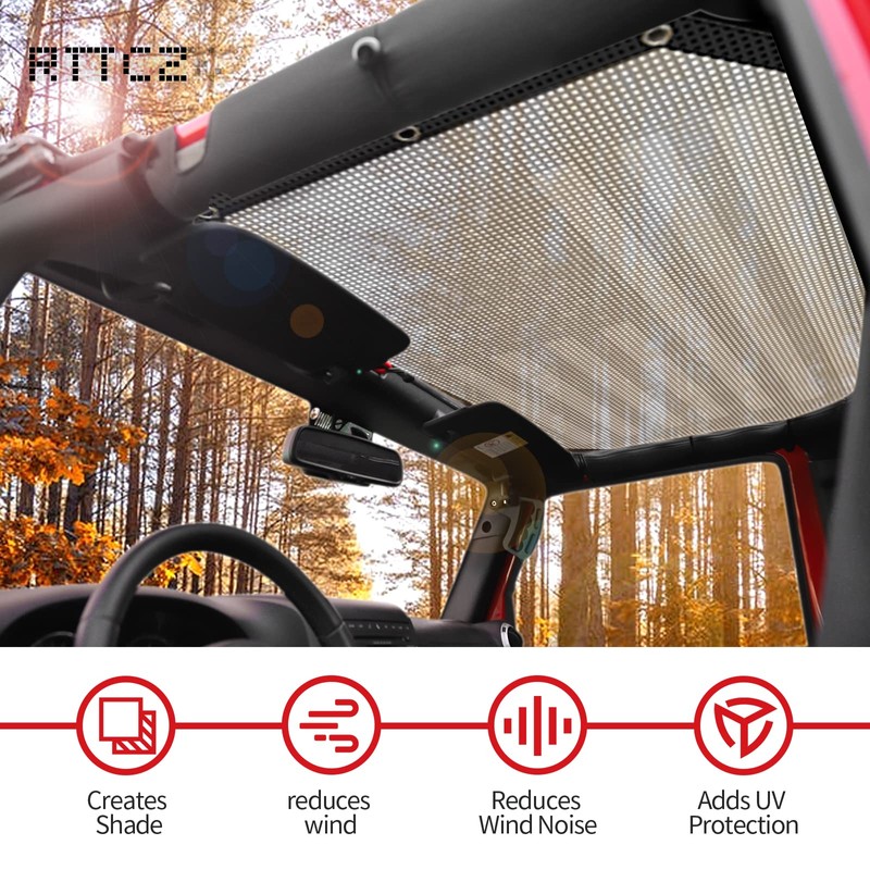 RT-TCZ para Wrangler JK visualización frontal, parte superior de bikini