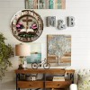 30x30cm Round Glass Wall Clock that Matches its Description and