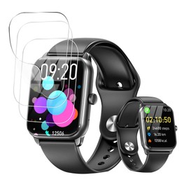 Compatible 1.8-inch Smart Watch Film, High Sensitivity, Wristwatch, Ultra Thin, Protective Film [Pack of 3]