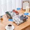DearCal Tea Storage Boxes- Plastic Transparent Tea box with 8
