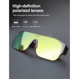 INBIKE Fit Over Glasses Polarized Sunglasses UV400 Protection for Men Women Cycling Driving