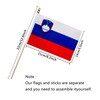 TSMD Slovenia Stick Flag Slovenian Small Mini Hand Held Flags,5x8