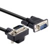 RIIEYOCA 90 Degree DB9 RS232 Serial Cable, Down Angled DB9