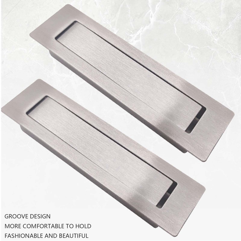 ZelongChen 2Pcs Sturdy Flush Mount Door Pulls Useful Metal Pocket
