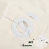 Furlinic No Hook Extra Long Shower Curtain 84 Length,Soft Fabric