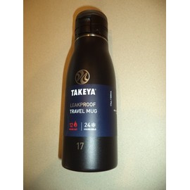 Takeya 17 oz Leak Proof Insulated Travel Mug Onyx new / TAGS WATER LEAKPROOF