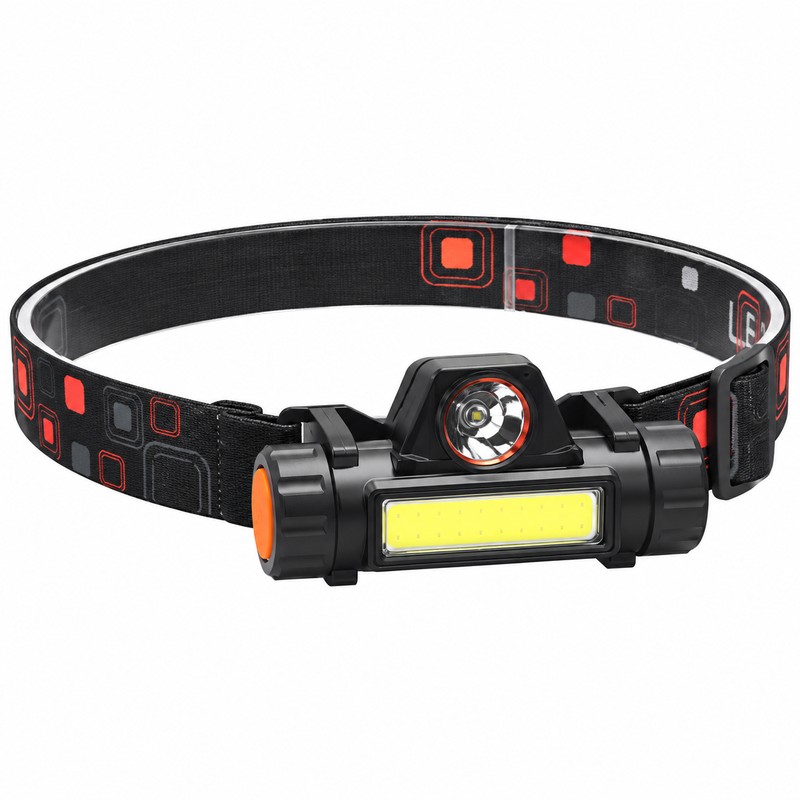 Rechargeable LED Headlamp with XPE + COB Lights – Magnetic