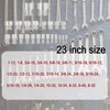 findmall 44 PCS Nut and Bolt Gauges - 23 Inch