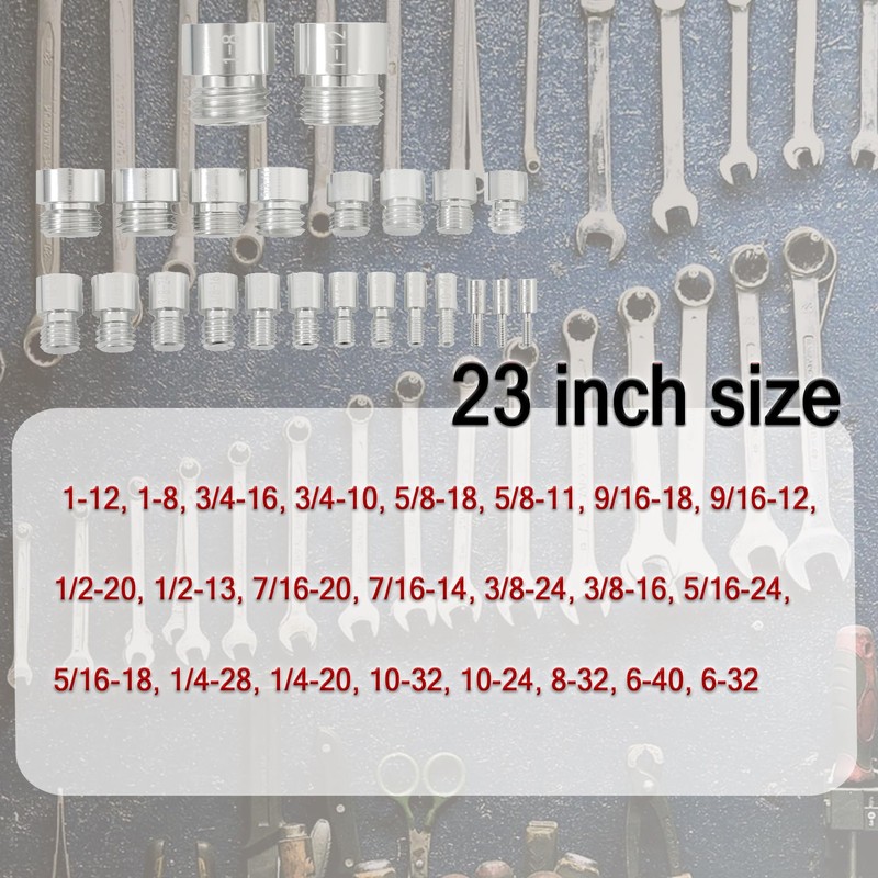 findmall 44 PCS Nut and Bolt Gauges - 23 Inch