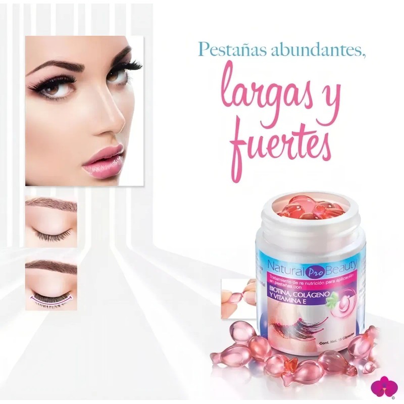 Biotina Colageno Vitamina E Pestañas Cejas Crecimiento Alarg