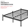 ZIYOO 14 inch Metal Queen Bed Frame with Vintage Style,