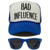 Funky Junque Bad and Boujee Adjustable Trucker Hat & Sunglasses
