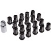 RAYS 74020001001BK Duralumin Lock & Nut Set, Straight Type, M12