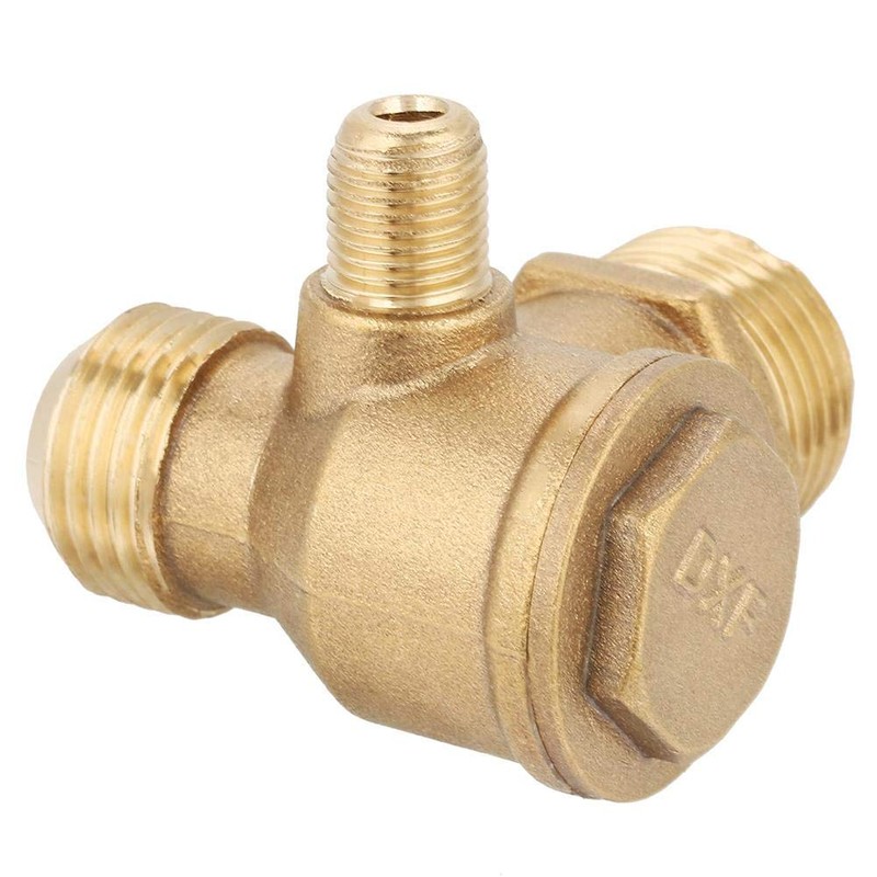 Brass Air Compressor Check Valve Male Thread 90 Degree Normal