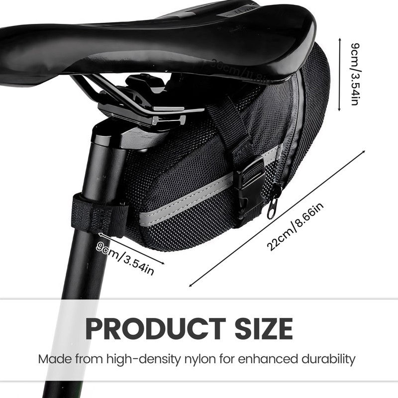 FZSECRIU 1 Piece Saddle Bag for Bicycle, Saddle Bag, Bicycle