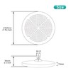 Rainfall Shower Head Fixed Showerhead 9.6-Inch Round Bathroom Rainhead Overhead