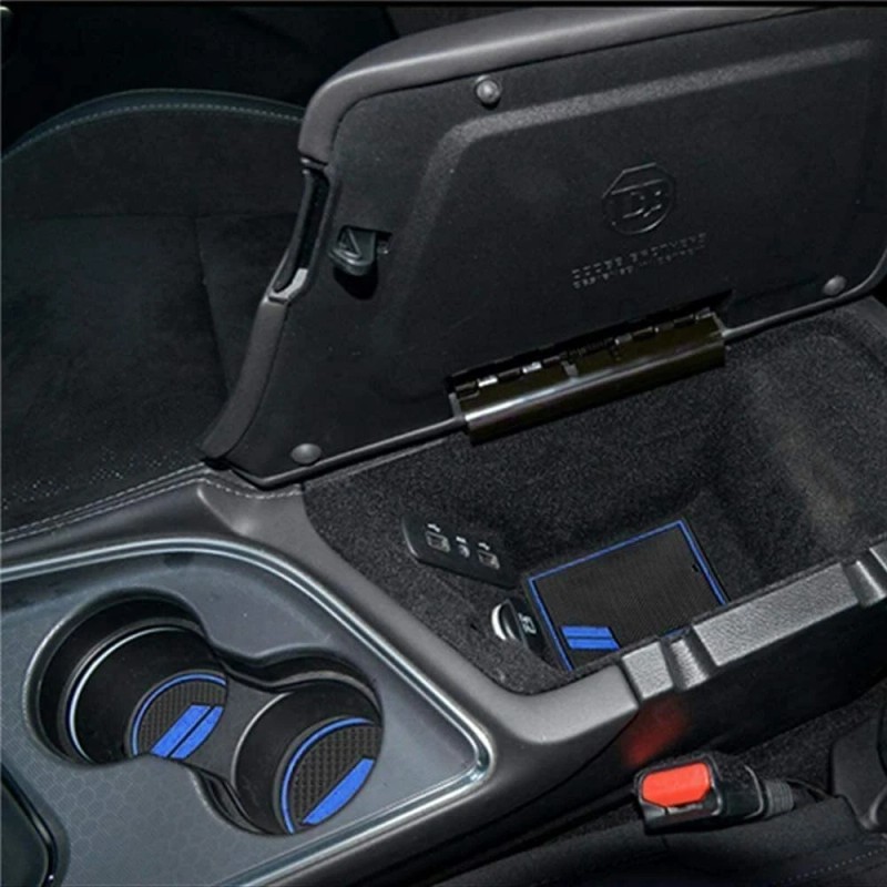 VINCON Cup Holder Liner Insert Mat Accessories for Dodge Challenger