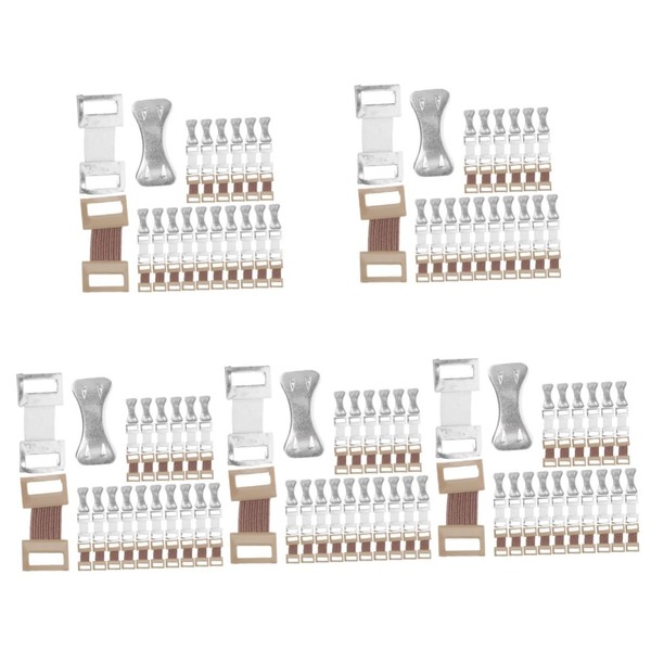 Minkissy 250 Sets Bandage Fixator Aluminum Bandage Fastener Wide Range