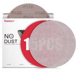 Faoyoon 9 Inch Sanding Disc Drywall Sandpaper, Dust Free Sanding Drywall Sander Pads, 15 Pack 120 Grit
