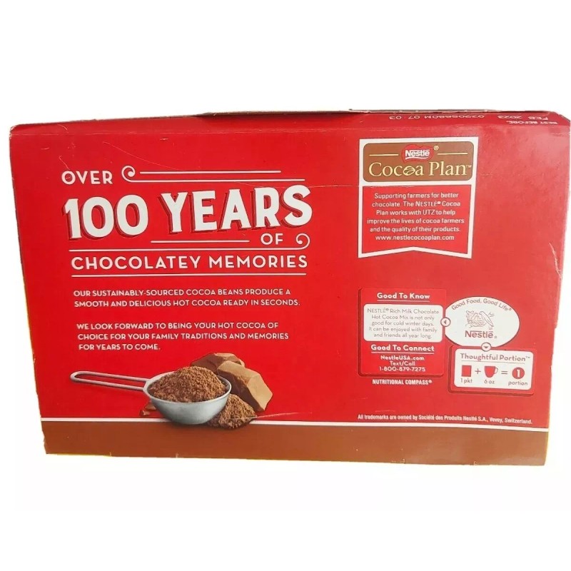 NESTLE CLASSIC RICH MILK CHOCOLATE HOT REAL COCOA MIX BOX