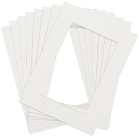 Anhow 8pcs Picture Mounts 7x5 Fit for 5x3 Inch, Photo Mounts for 5x3 Inch Image Photo Frames Inside Aperture Card for Photo Frame/Posters Prints/Paintings - Off White