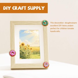 30 PCS Resin Donut Flat Back Charms - Cute Ornaments for DIY Handicraft Accessories