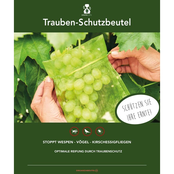 ORGANZABEUTEL24 Pack of 20 Grape Protection Bags, Size: 40 x