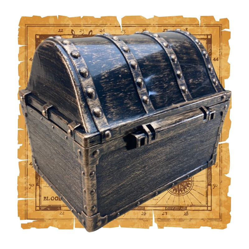 cobalt planet Treasure Box with Key Retro Design Padlock Trinket
