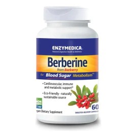 Suplemento Nutricional Enzymedica Berberina de 60 Tabletas