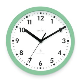 Acctim 74665 Nardo 20cm Radio Controlled Green Wall Clock