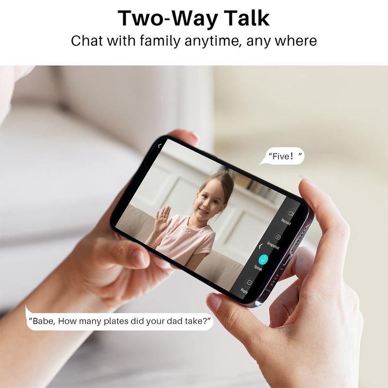 WUUK 4MP Indoor Security Camera for Home Surveillance, Wi-Fi Home