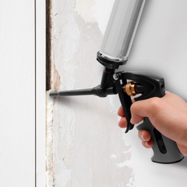 BlueMars PU Foam Gun,Foam Dispensing Gun, One-Hand Adjustment Foam Sprayer Nozzle with 4 Tubes, Dispensing Insulation Foam Gun Ideal for Caulking,Filling,Sealing DIY Projects